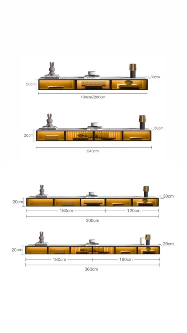 STADIA Modern Floating TV Console