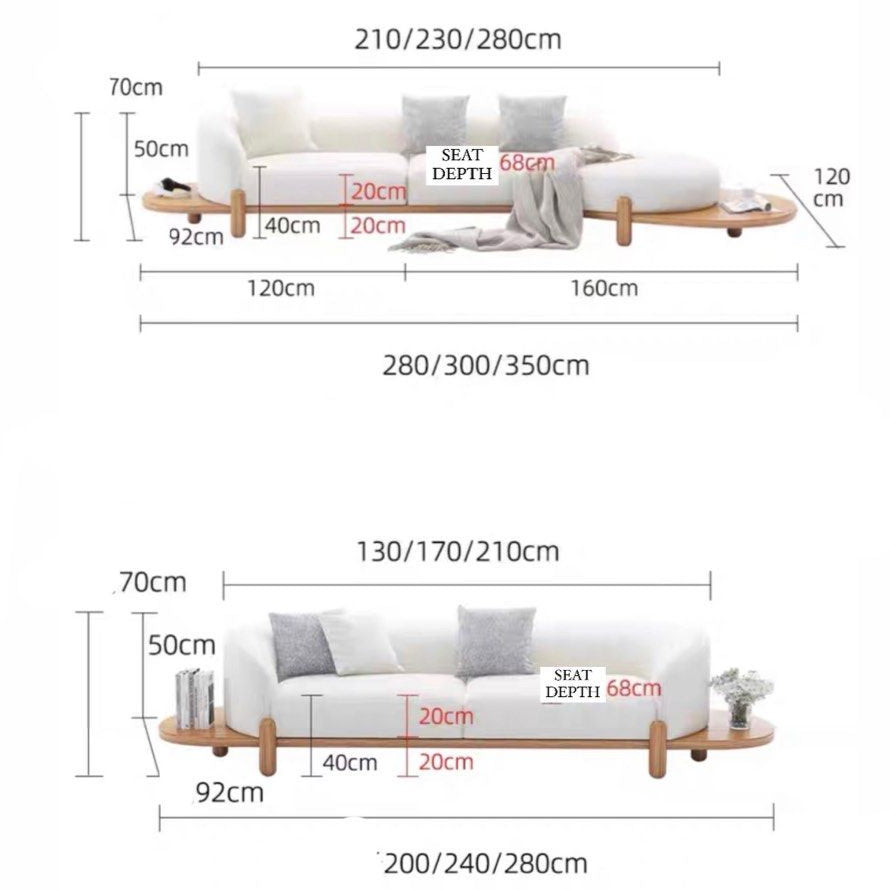 COS Japandi Boucle Sofa