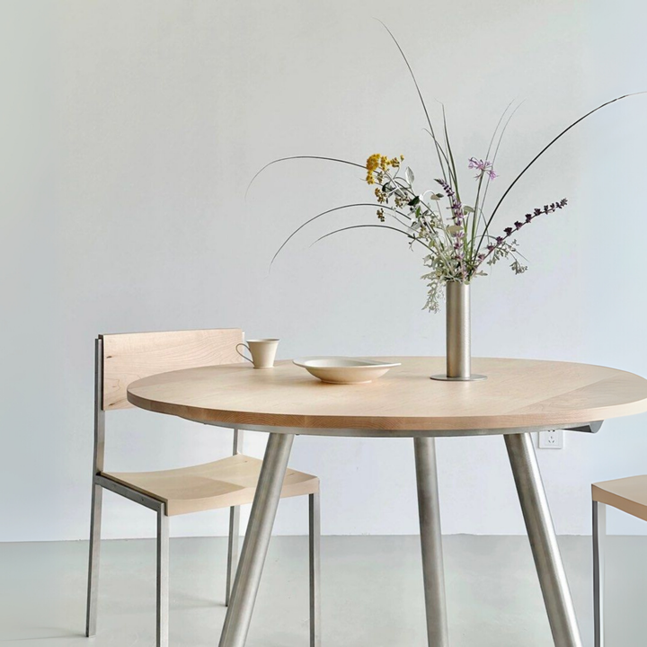 BREE Japandi Solid Wood Round Dining Table