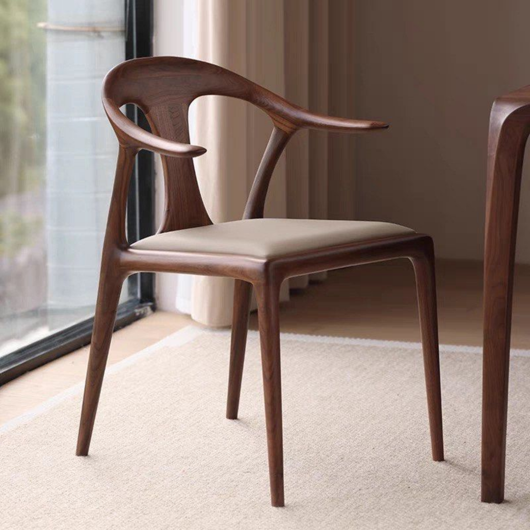 SUFJAN Modern Solid Wood Dining Chair