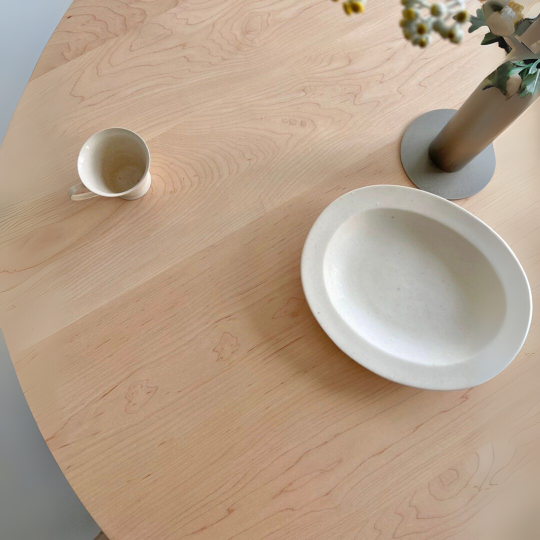 BREE Japandi Solid Wood Round Dining Table