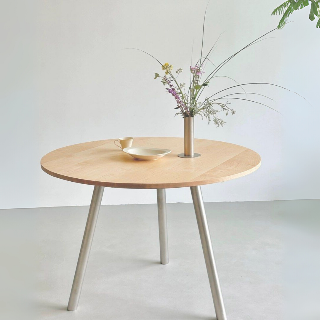 BREE Japandi Solid Wood Round Dining Table