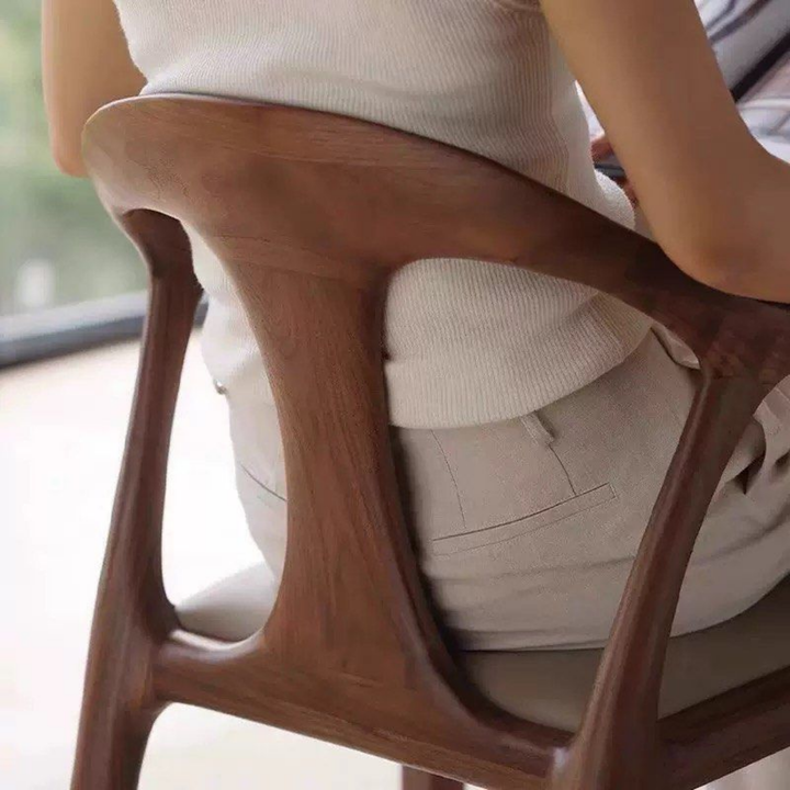 SUFJAN Modern Solid Wood Dining Chair