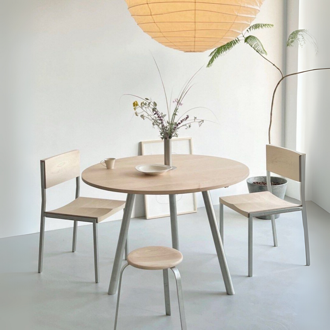BREE Japandi Solid Wood Round Dining Table