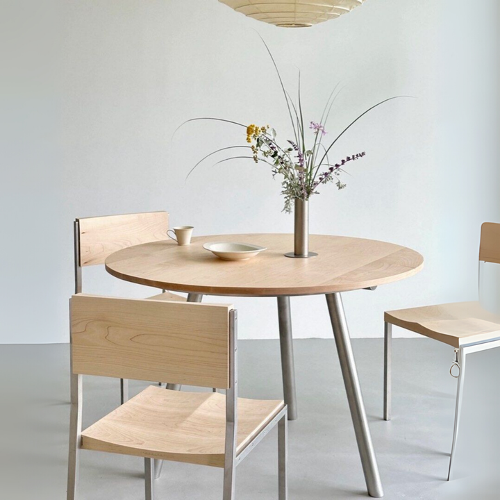 BREE Japandi Solid Wood Round Dining Table
