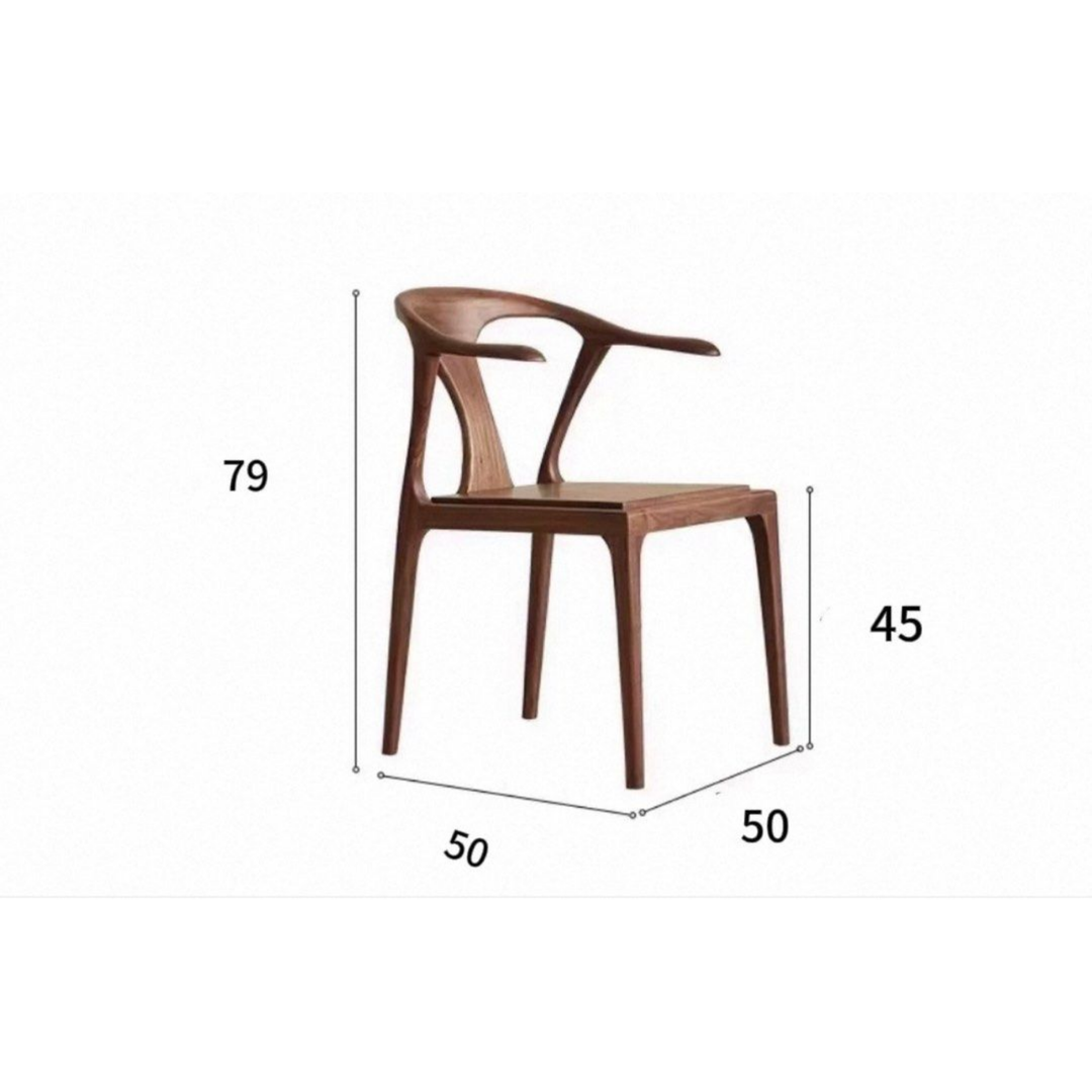 SUFJAN Modern Solid Wood Dining Chair