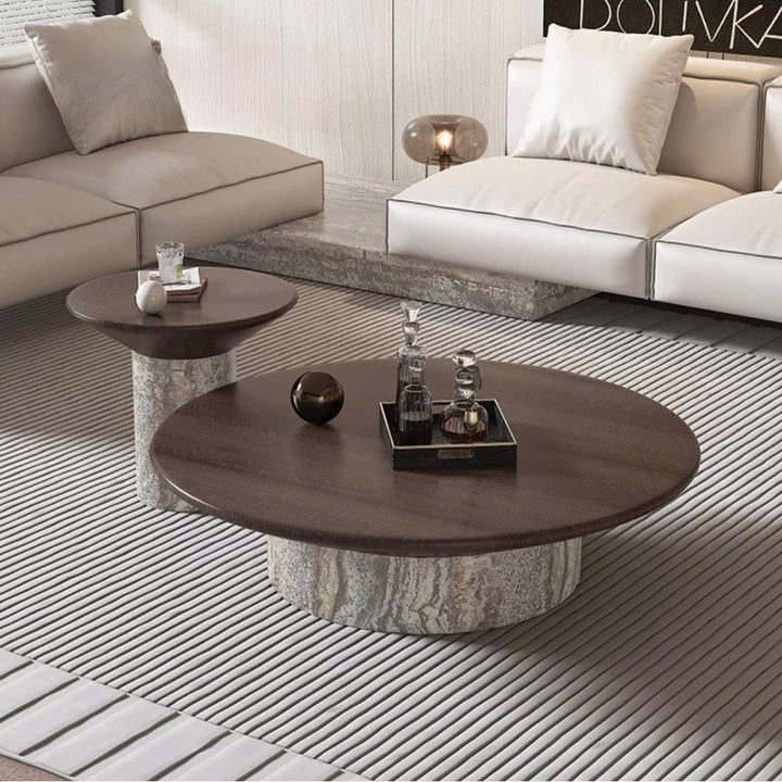QIYANE Modern Marble Coffee Table
