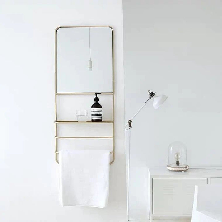 SOLÉIL Modern Wall Mirror Shelf