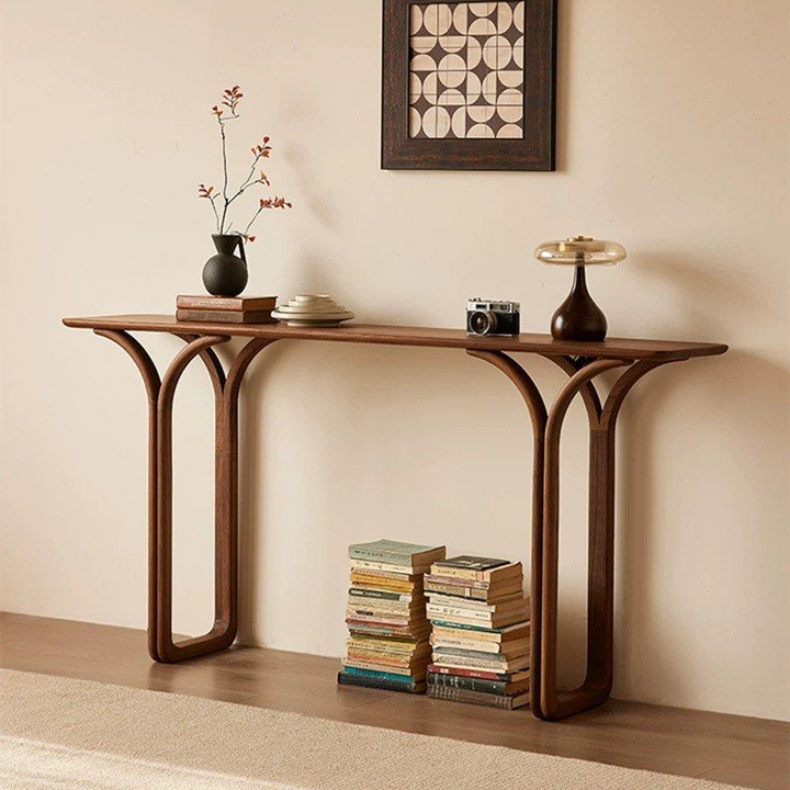 COSTIEL Modern Solid Wood Console Table