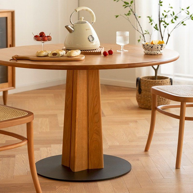 COLE Modern Solid Wood Round Dining Table – Radical Homes