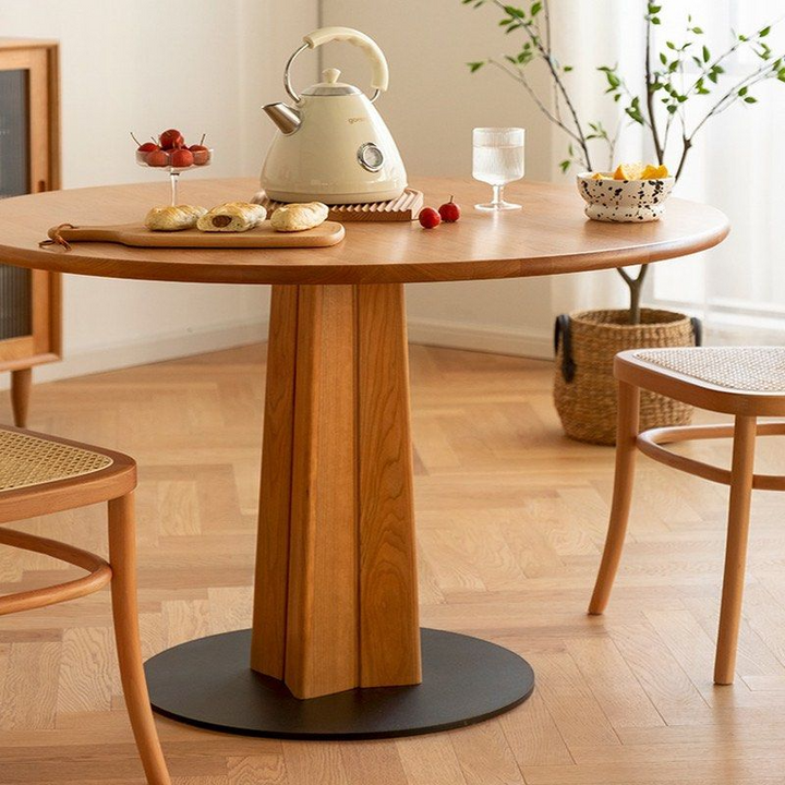COLE Modern Solid Wood Round Dining Table