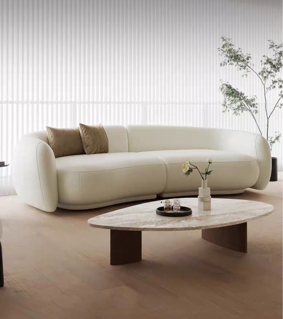 CHANTE Modern Scratch Resistant Sectional Curve Sofa