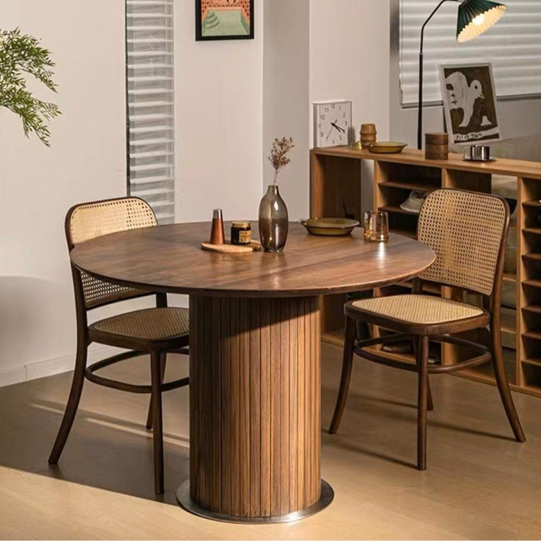 BRIEN Round Wood Dining Table
