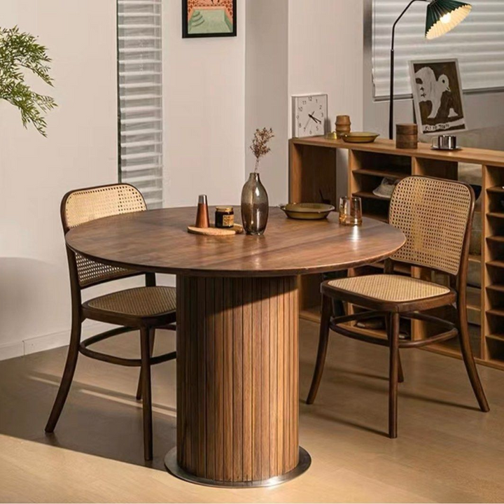 BRIEN Round Wood Dining Table