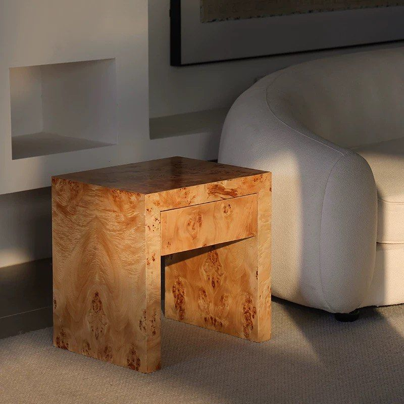 BRAYNE Wabi Sabi Solid Wood Bedside Table