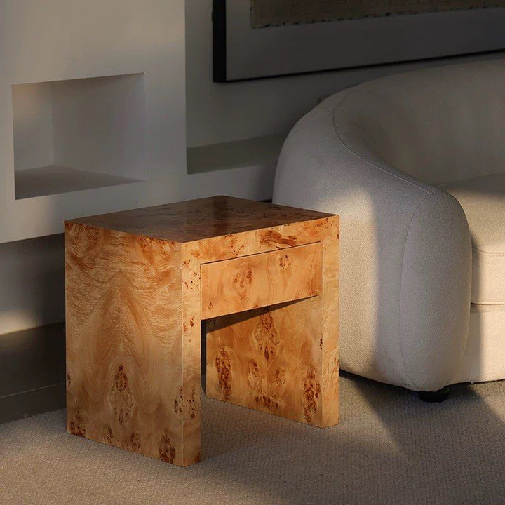 BRAYNE Wabi Sabi Solid Wood Bedside Table