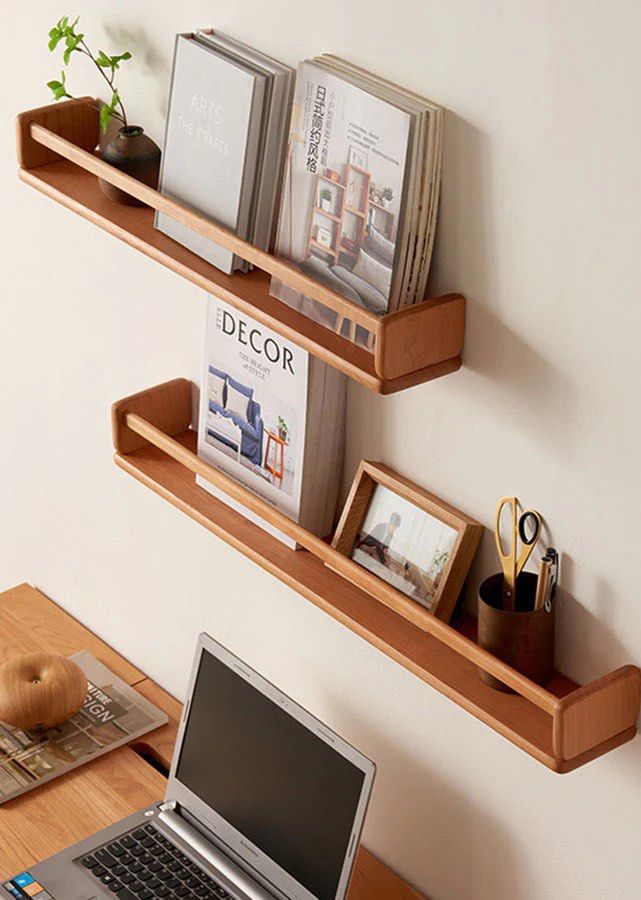 CLEITON Solid Wood Wall Shelves