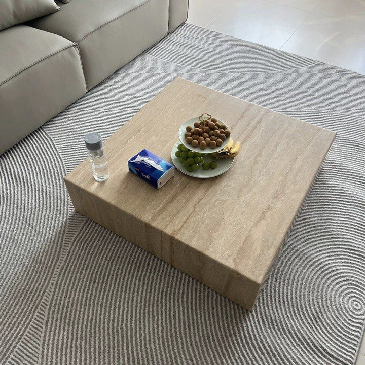ANELKA Modern Travertine Coffee Table