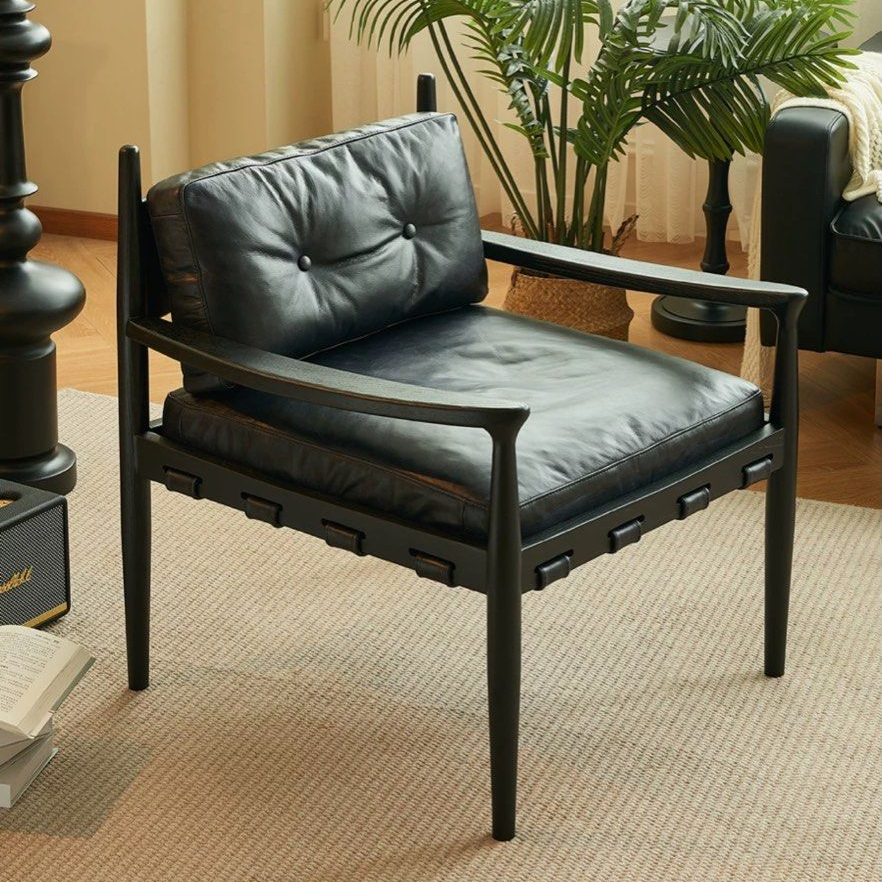 CALLIE Vintage Solid Wood Leisure Chair