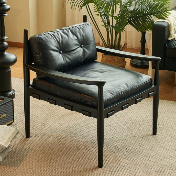 CALLIE Vintage Solid Wood Leisure Chair