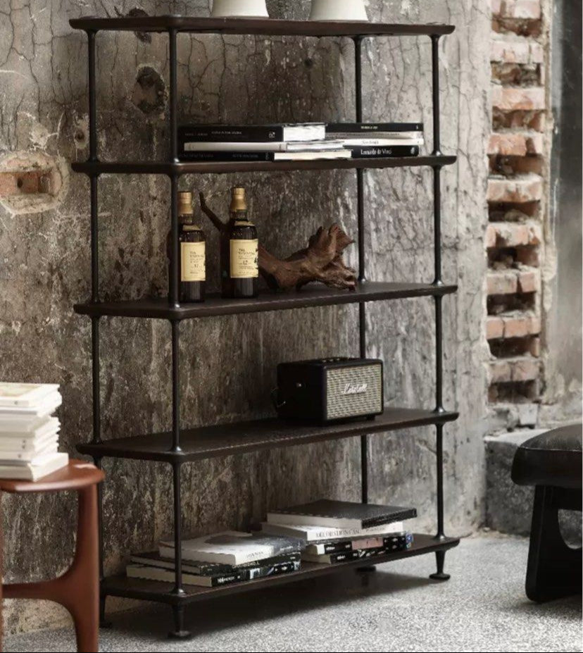 CASION Vintage Solid Wood Display Shelf