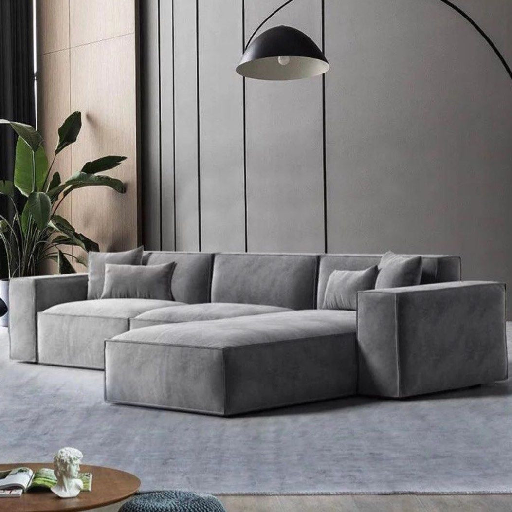CASEN Sectional Velvet Sofa
