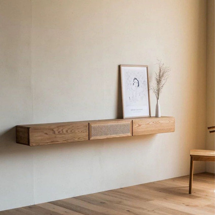 RADO Rustic Oak Floating TV Console