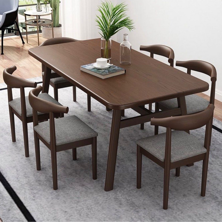 CONNER Rustic Solid Wood Dining Table & Chairs