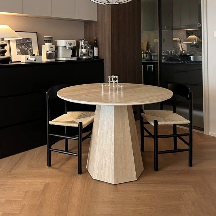 CORDIA Modern Travertine Dining Table