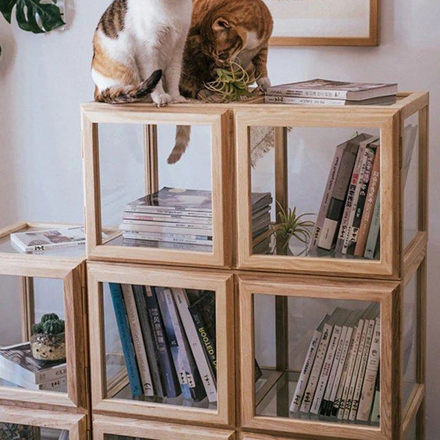 DANBY Solid Wood and Glass Display Cabinet