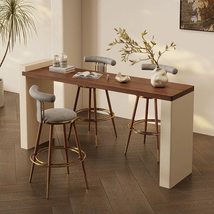 CAYSEY Modern Solid Wood Bar Table