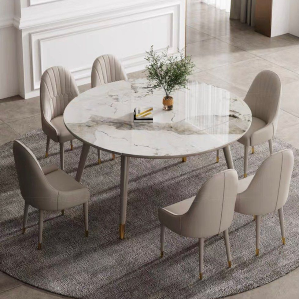 FOSTER Modern Marble Extendable Dining Table