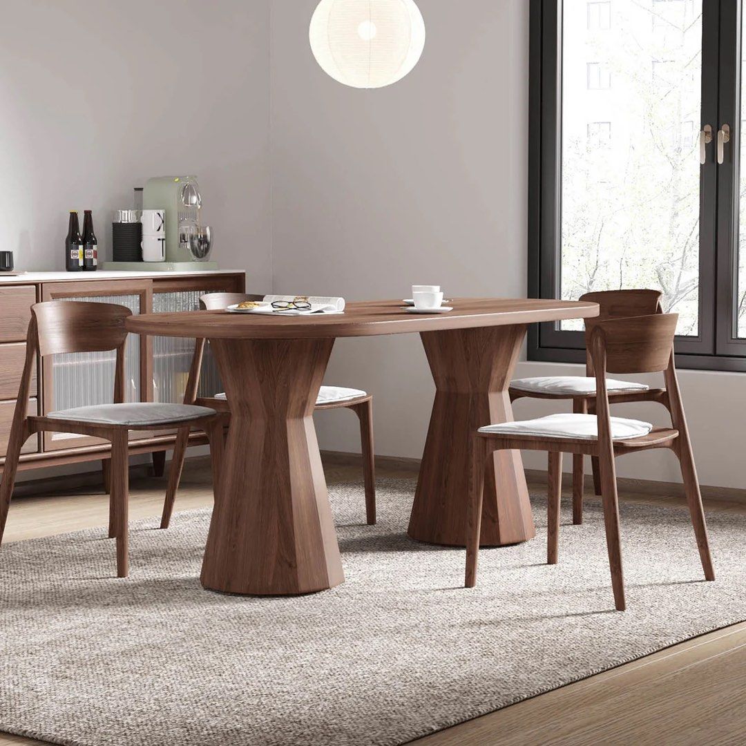 STEYN Modern Solid Wood Dining Table
