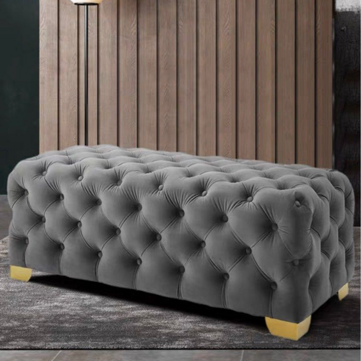 BRONTE Modern Velvet Tufted Bench