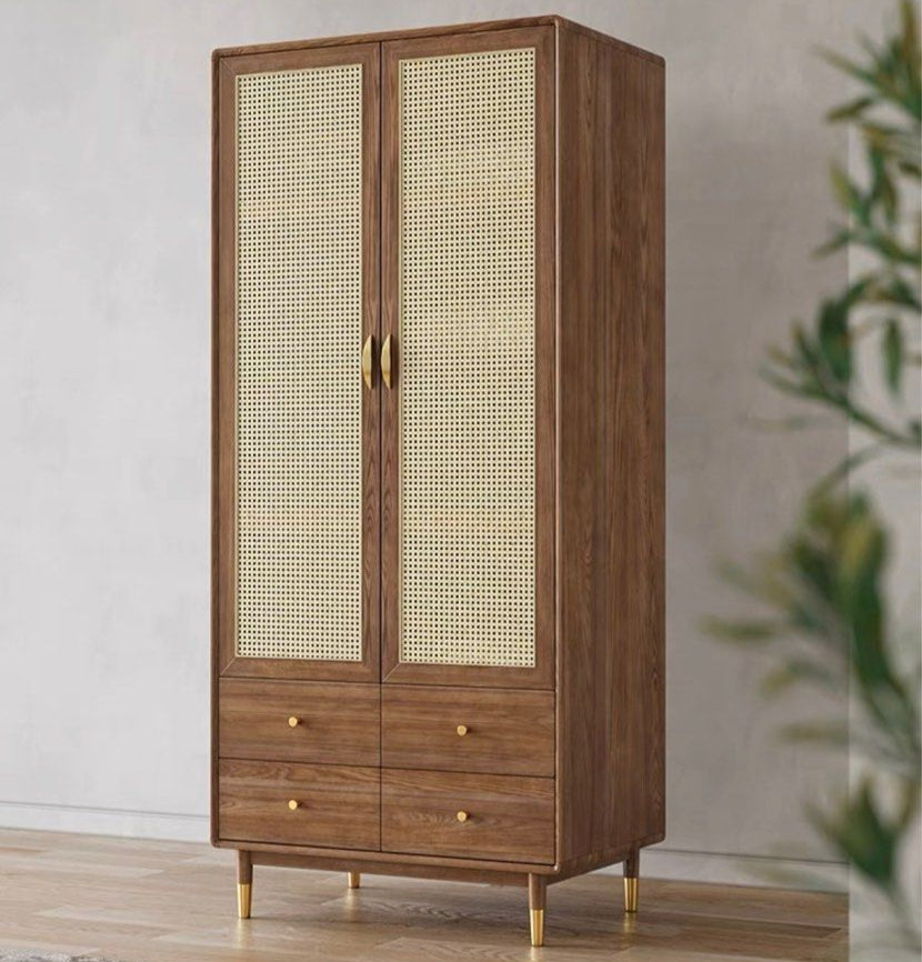 CARUS Vintage Rattan Wardrobe