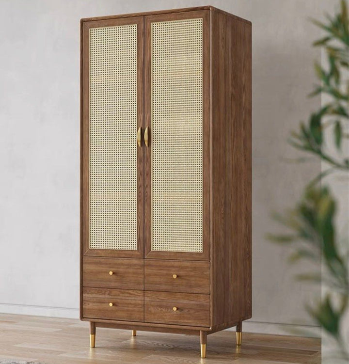 CARUS Vintage Rattan Wardrobe