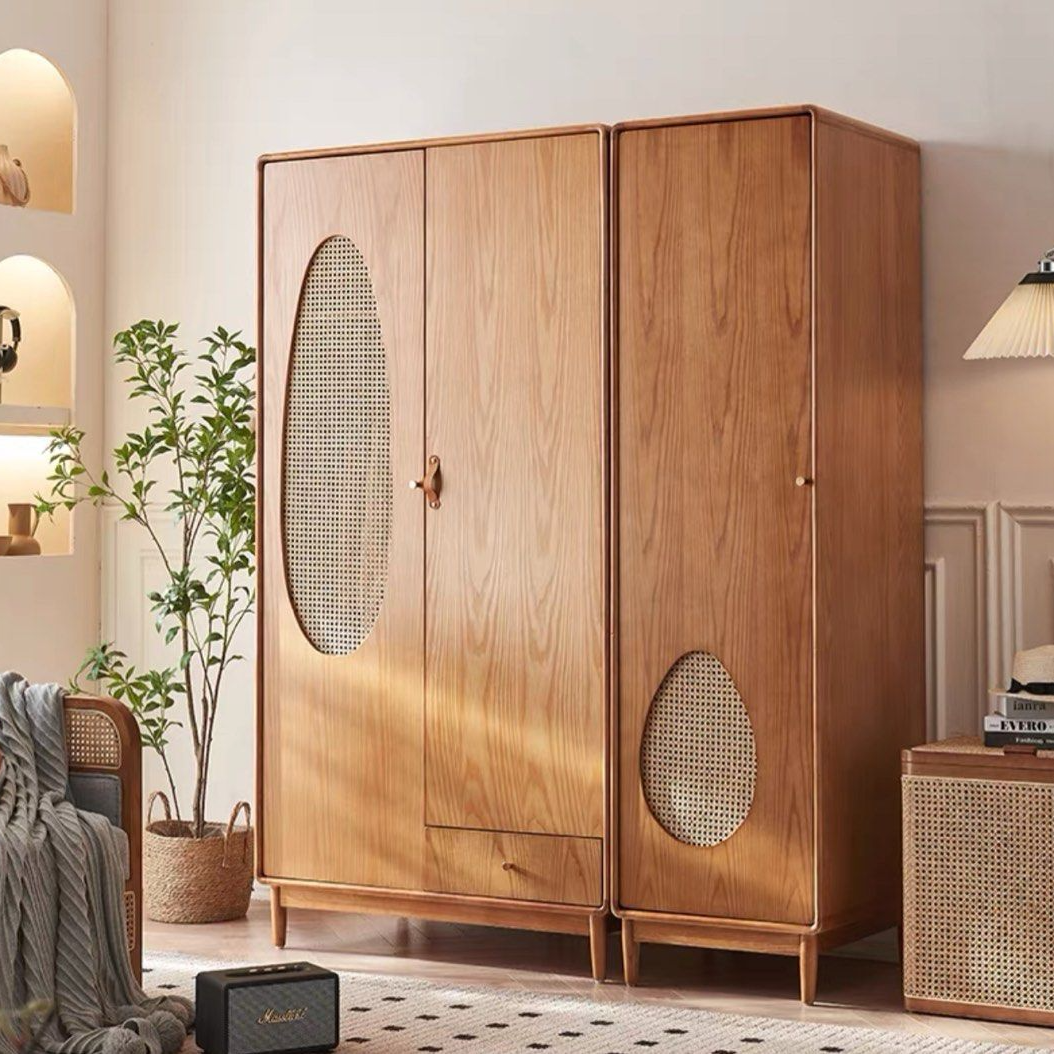 CURTIS Japandi Solid Wood Wardrobe