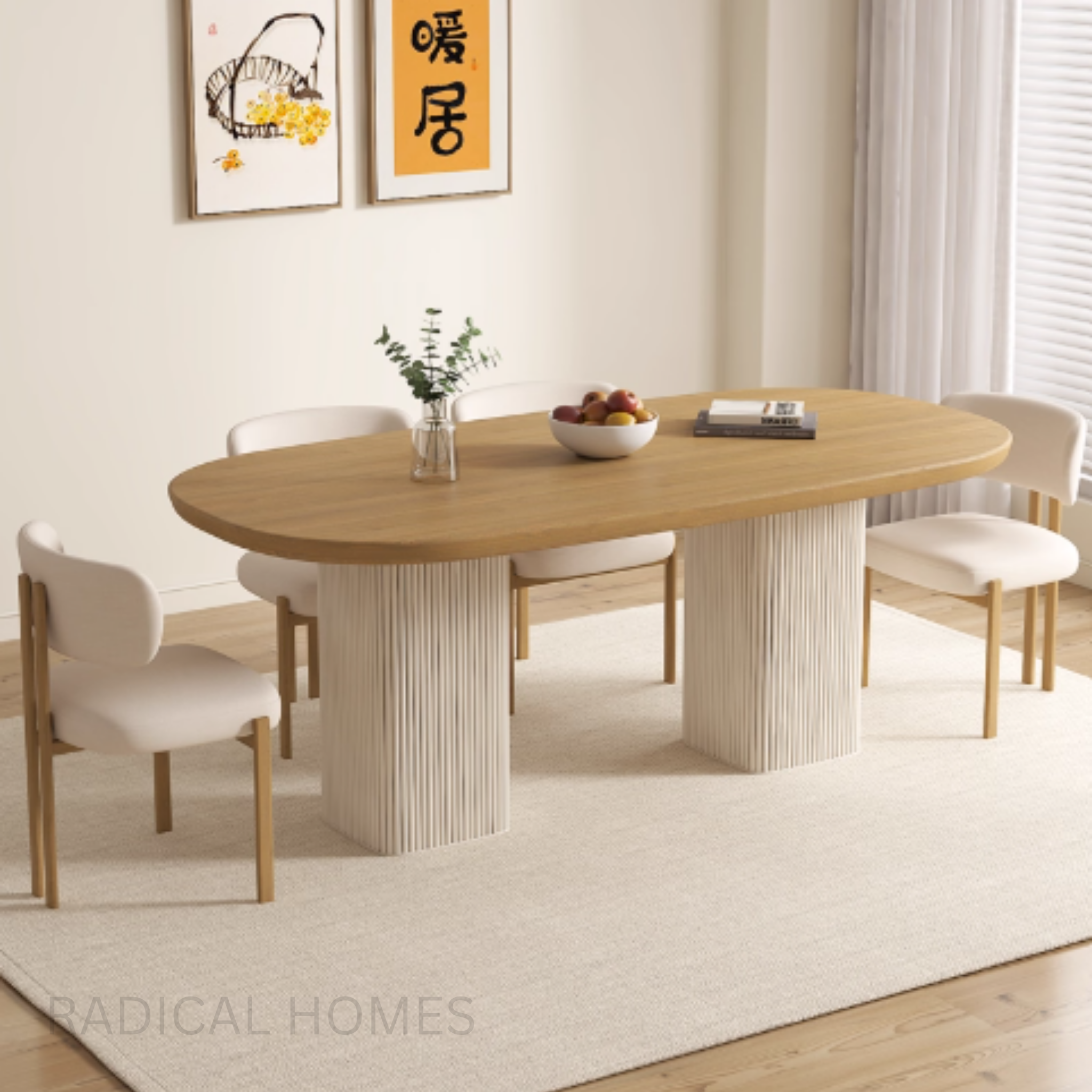 KILLIE Modern Solid Wood Dining Table – Radical Homes