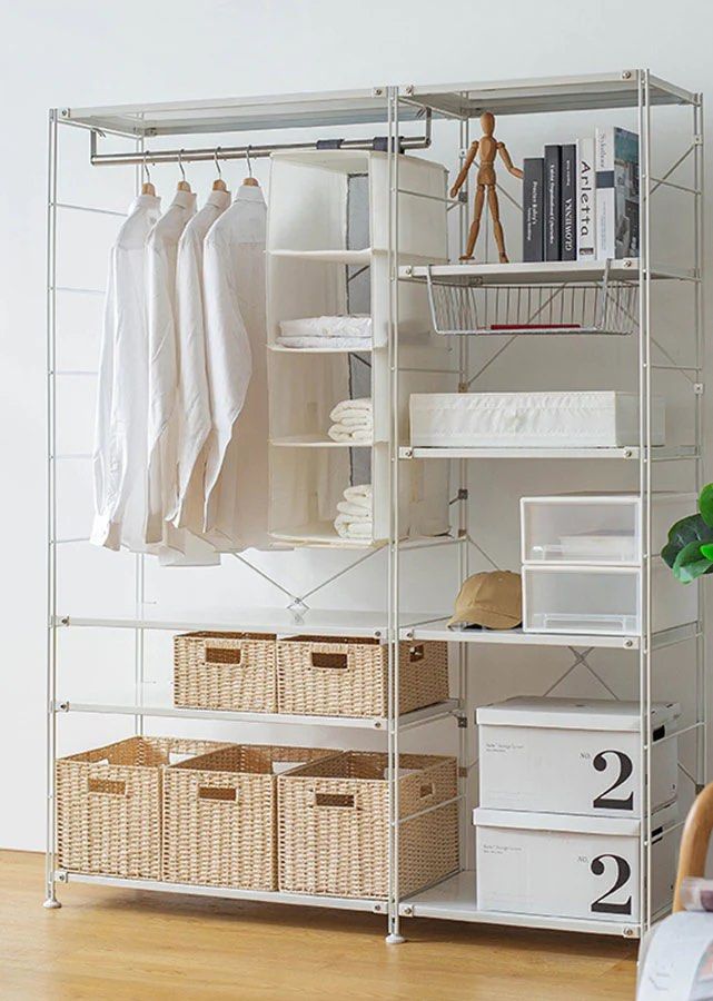 BRYDEN White Metal Frame Rack