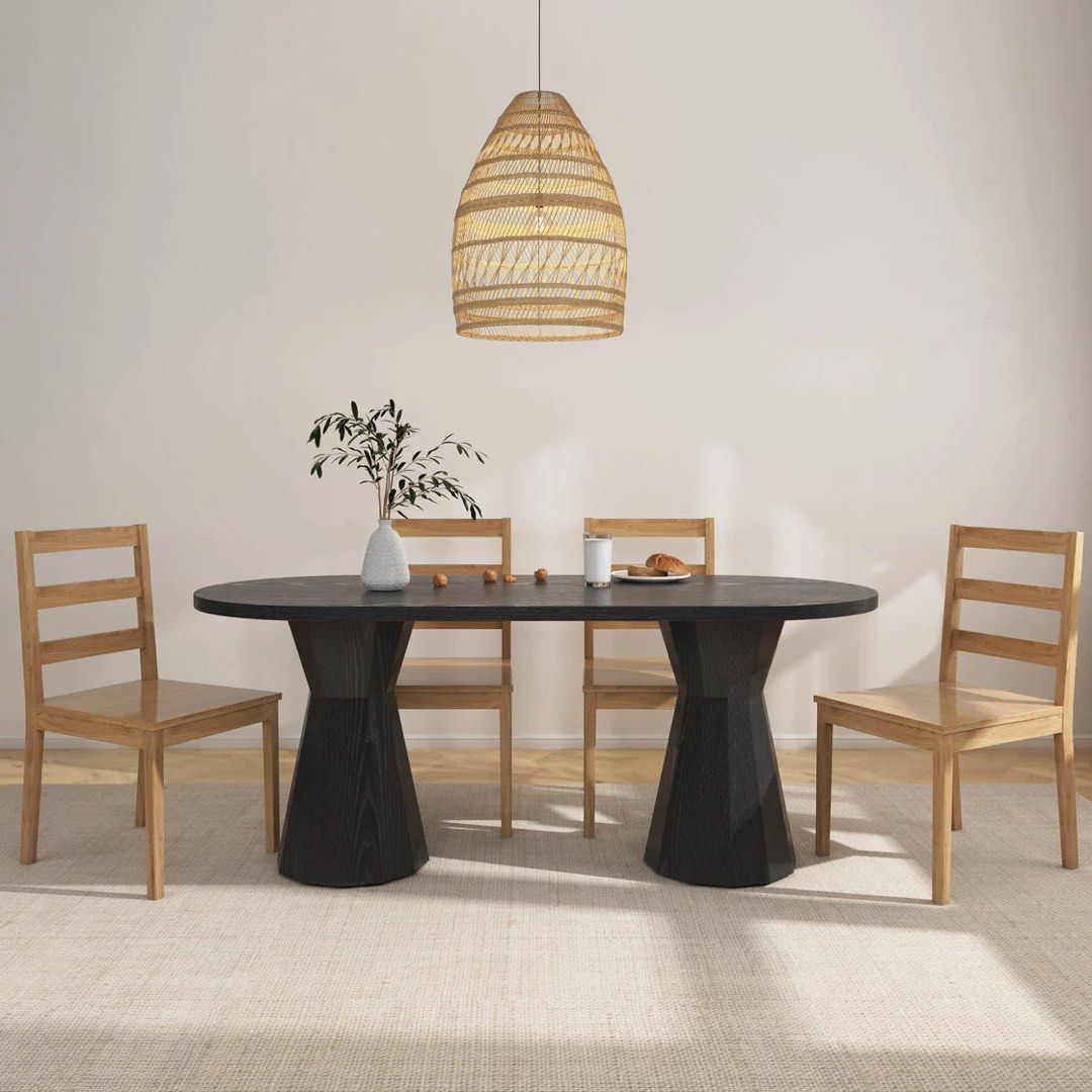 STEYN Modern Solid Wood Dining Table