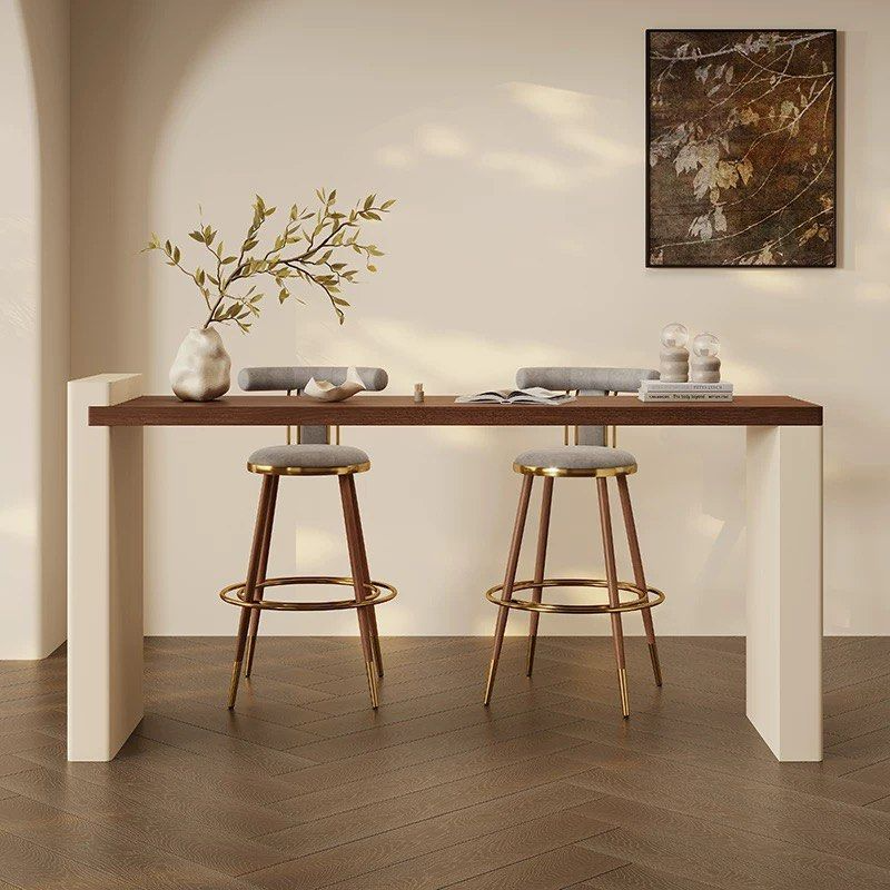 CAYSEY Modern Solid Wood Bar Table