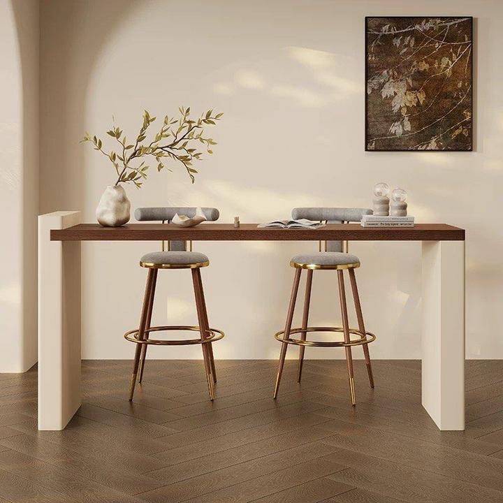 CAYSEY Modern Solid Wood Bar Table