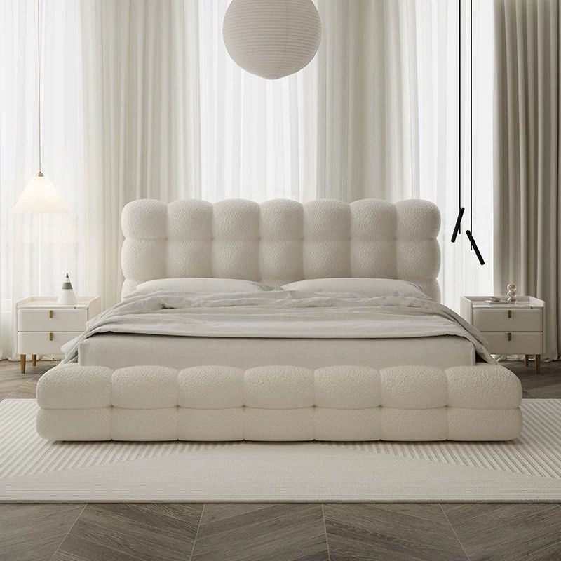 BREON Modern Boucle Storage Bedframe