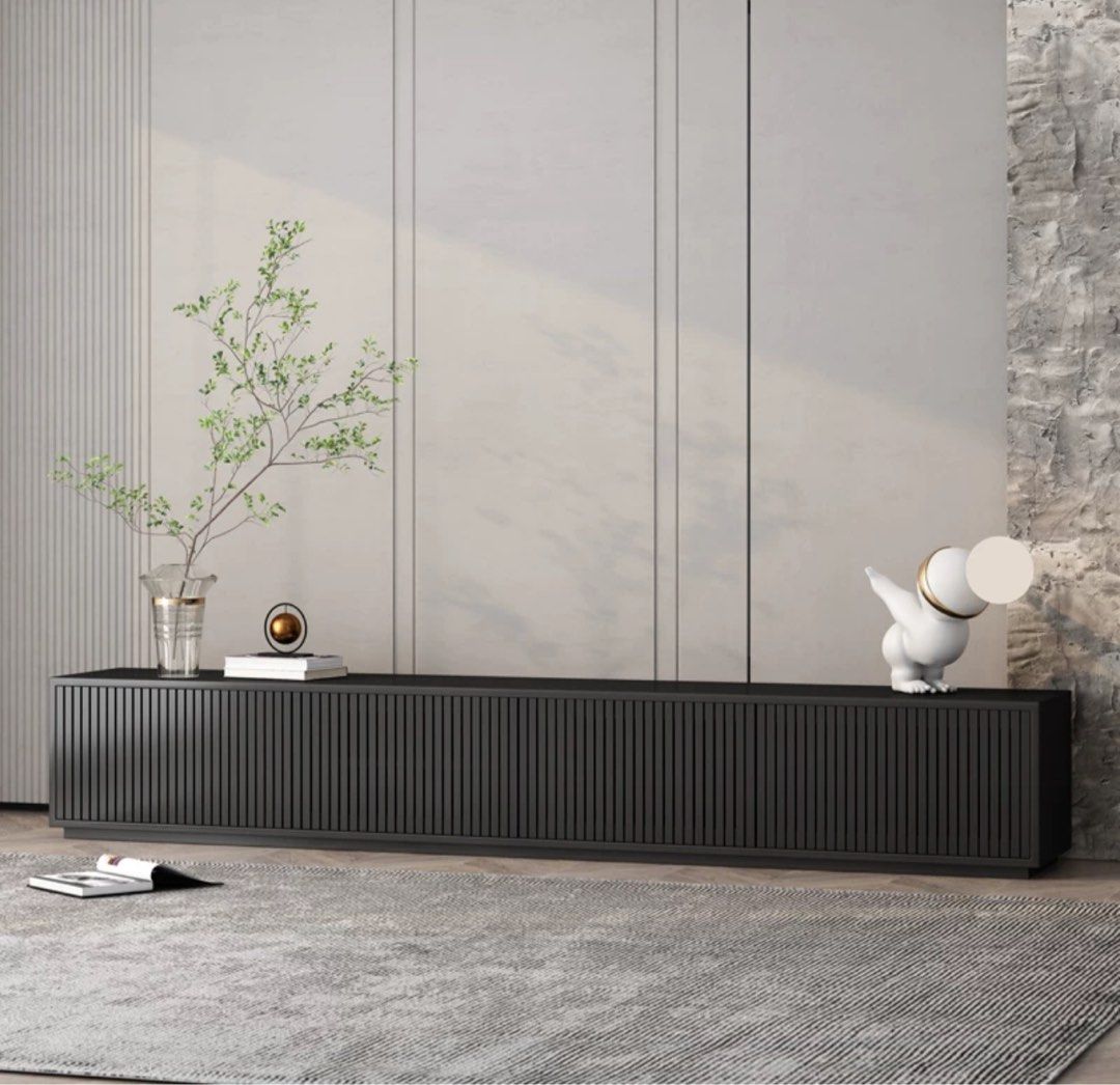 CESTER Japandi Solid Wood TV Console