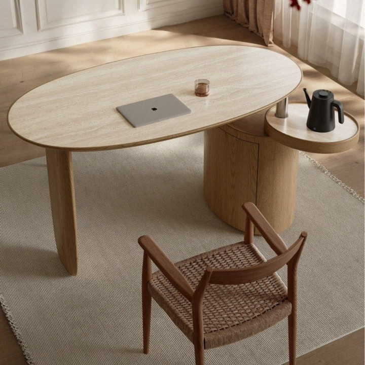 STEION Japandi Sintered Stone Study Table