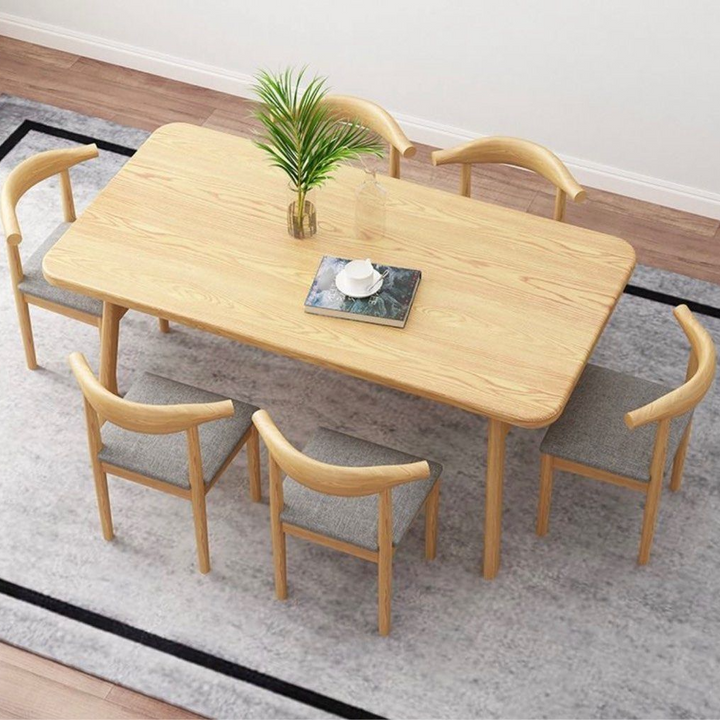 CONNER Rustic Solid Wood Dining Table & Chairs