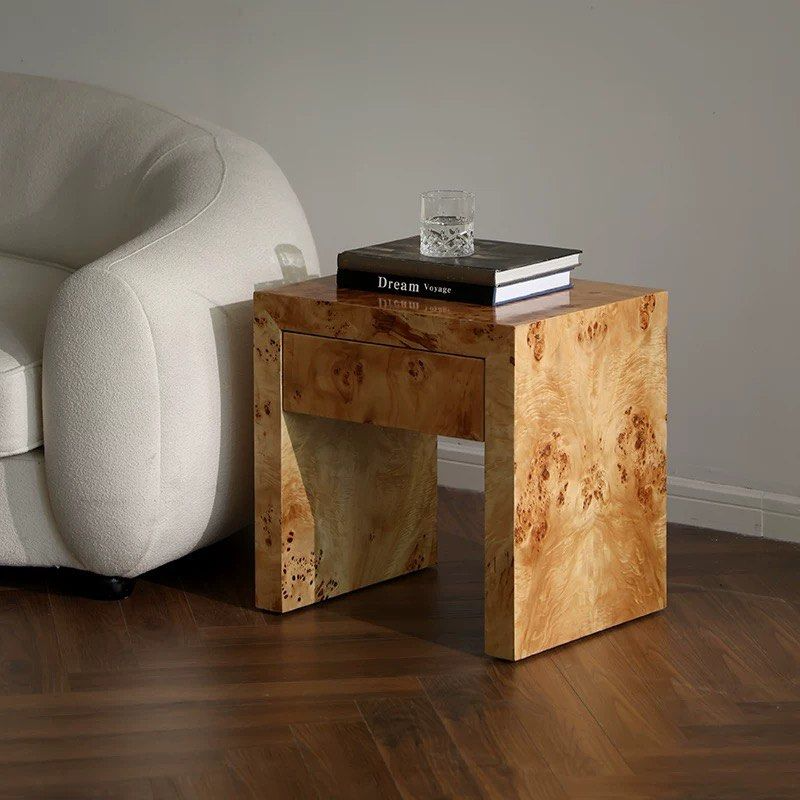 BRAYNE Wabi Sabi Solid Wood Bedside Table