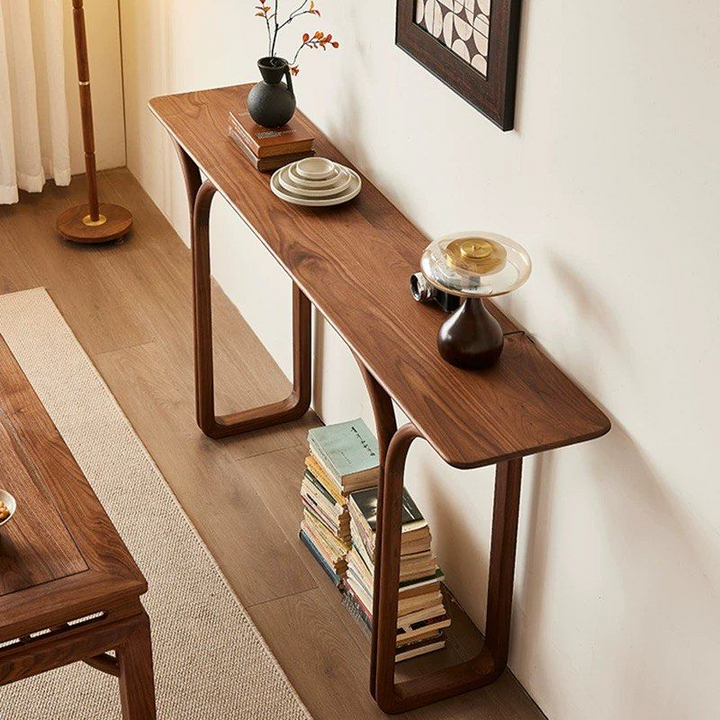 COSTIEL Modern Solid Wood Console Table
