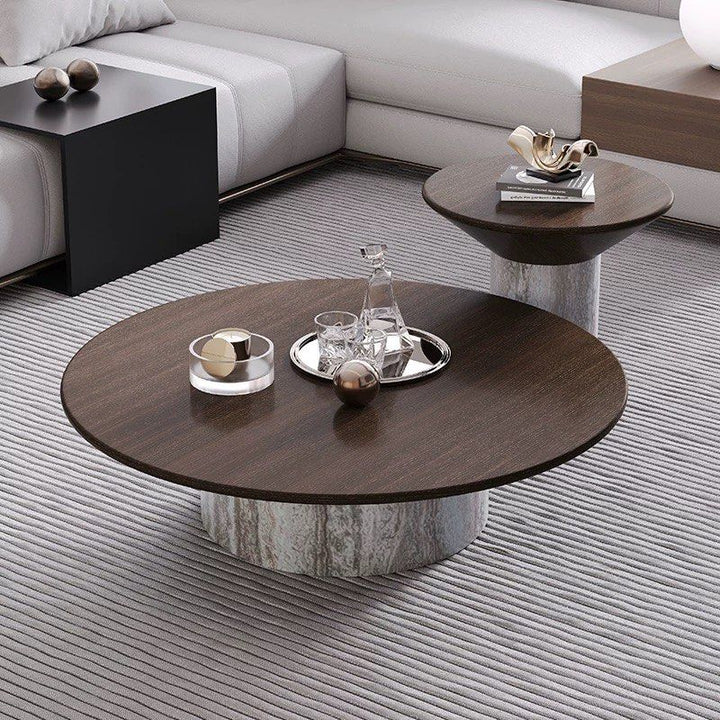QIYANE Modern Marble Coffee Table