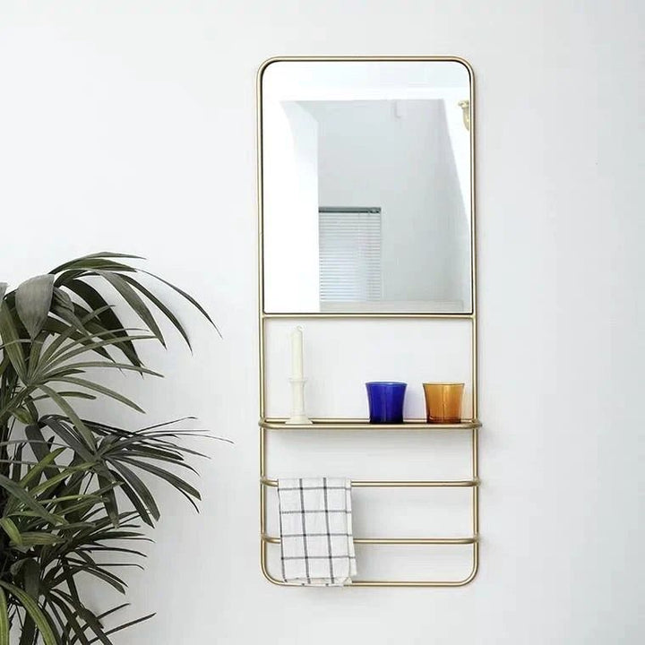 SOLÉIL Modern Wall Mirror Shelf